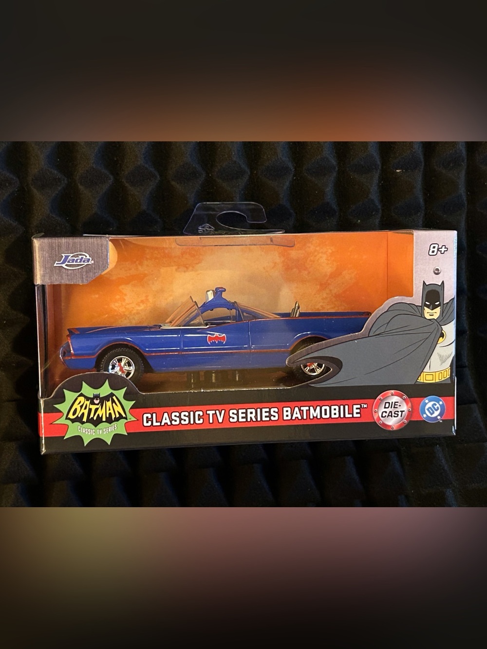 Hollywood Rides 1966 Batman Batmobile - Die-cast Car with Opening Doors, 1:32